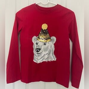 Land's End polar bear  holiday Shirt